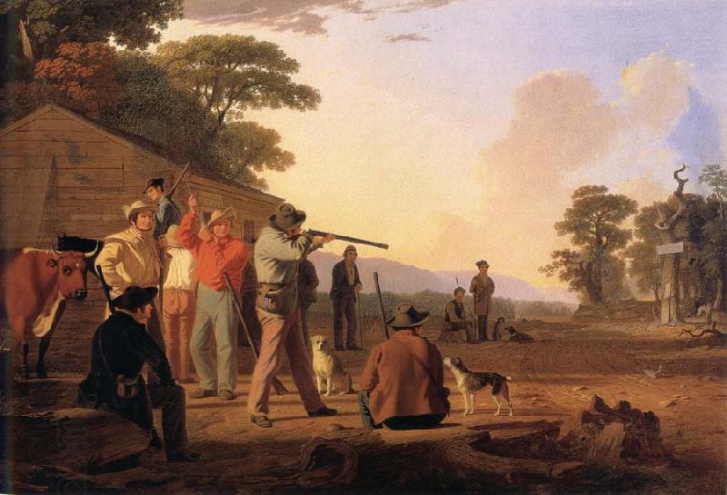George Caleb Bingham Shooting For the Beef China oil painting art